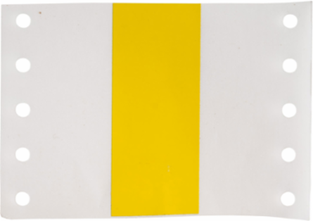 BradyWrap  Tedlar Polyvinyl Fluoride Labels, 1 Inch x 100 ft, Yellow