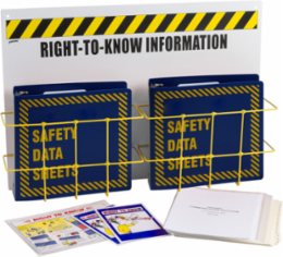 3 Inch Double MSDS Station, Wall Mounted Information Center, Polystyrene Material