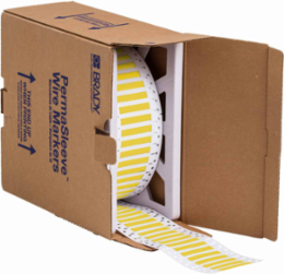 BSP45 PermaSleeve Low Smoke Zero Halogen Sleeves 0.187 Inch Dia x 2 Inch W, Yellow