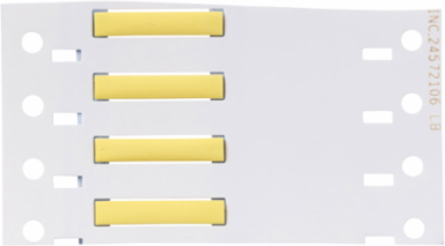 BSP45 PermaSleeve Heat Shrink Wire Marking Sleeves, 0.094 Inch Dia x 1 Inch W, Yellow