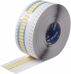 BSP45 Heat Shrink Wire Marking Sleeves, 0.125 Inch Dia x 1 Inch W, Yellow, 3:1 Shrink Ratio