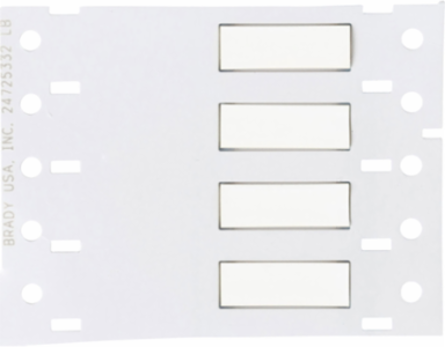 BSP45 Heat Shrink Wire Marking Sleeves, 0.25 Inch Dia x 1 Inch W, White, 2500 Pack
