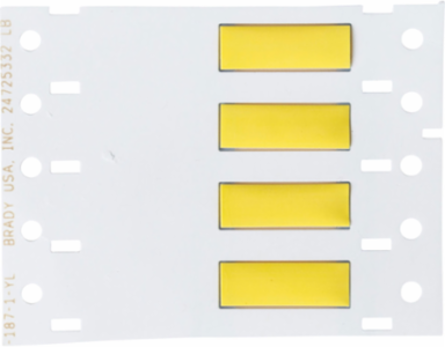 BSP45 Heat Shrink Sleeves 0.25 In Dia x 1 In W, Yellow, 2500 Count
