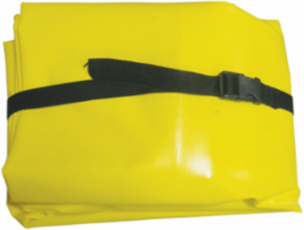 Lightweight Portable Spill Containment Berm, 4'x 4', Sump Capacity 79 gal