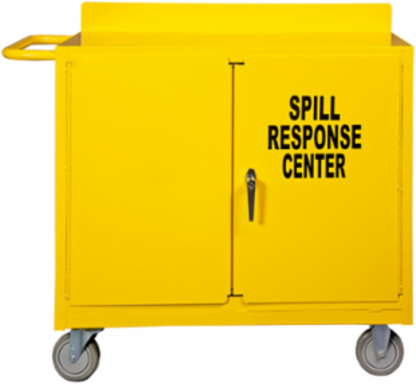 SPC Locking Spill Control Cart, 36 Inch H x 38.375 Inch W x 18 Inch D, Steel