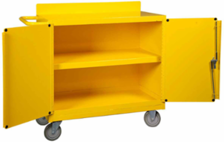 SPC Locking Spill Control Cart, 36 Inch H x 38.375 Inch W x 18 Inch D, Steel