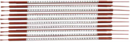 Pre-printed 12 Wire Markers, 0 to 9, Pack of 10 Each