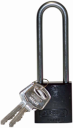 ABUS Standard Size Aluminum Padlock - 6-Pin Cylinder, 3 in. Shackle Clearance