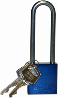 ABUS Standard Size Aluminum Padlock - 6-Pin Cylinder, 3 in. Shackle Clearance