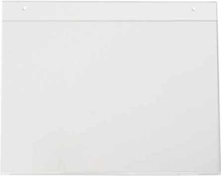 White Plastic Sign Holder, 10" H x 14" W