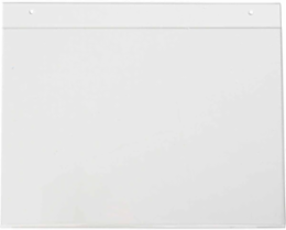 White Plastic Sign Holder, 10" H x 14" W
