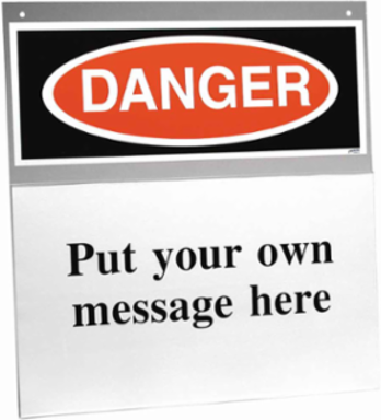 Danger Sign Holder, 15" H x 14" W