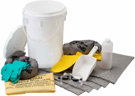 ALLWIK® 6.5 Gallon Bucket with Neutralizer Spill Control Kit - Chemical Application, Base Neutralizing