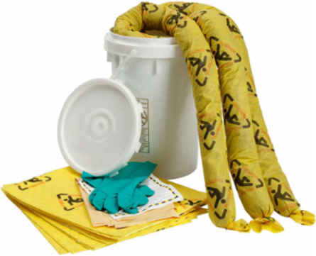 BRIGHTSORB 6.5 Gallon Chemical Spill Control Kit, 18 Inch Height, White