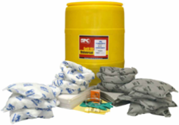 55 Gallon Drum Spill Control Kit - Mixed Application, 37 Inch Height, Yellow