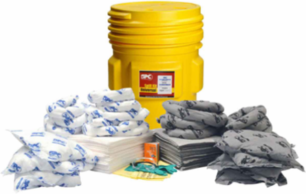 65 Gallon Drum Spill Control Kit - Mixed Oil & Universal Absorbency, 31 Inch Diameter