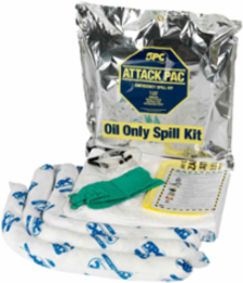 Attack Pac Portable Spill Control Kit - Oil Only, 7 Gallon, 20 Inch Depth, UV Resistant Bag