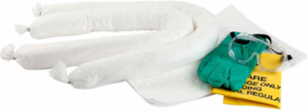 Portable Spill Kit - Oil Only, 18 in H x 15 in W x 4.5 in D, 3 gal Absorbency Capacity