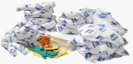 30 Gallon Oil Only Spill Kit Refill - Includes 25 Pads, 3 Bags, 6 Socks, 6 Pillows
