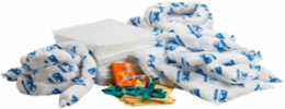 55-Gallon Oil Only Spill Control Kit Refill, Absorbency 38 gal, White