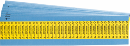 Static Awareness labels Polyester 0.25 in H x 1.25 in W Black on Yellow 25 Pk