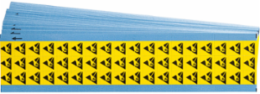 Static Awareness labels Cloth 0.5 in H x 0.5 in W Black on Yellow 25 Pk