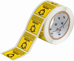 CAUTION SENSITIVE ELECTRONIC DEVICES DO NOT SHIP OR STORE Labels, 2" H x 2" W x 0.0036" D