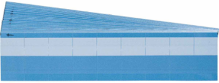 Write-On Self-Laminating Vinyl Labels, 0.75" H x 1.5" W x 0.24" Dia, Pack of 25 Cards, Clear/White