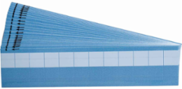Write-On Self-Laminating Vinyl Labels, 0.75" H x 0.75" W x 0.24" Dia, Pack of 25 Cards, Clear/White