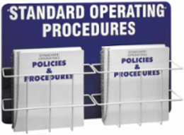Double Standard Operation Procedures Center, Backboard Color: White on Blue