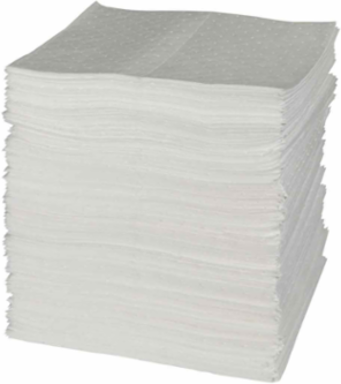 SPC® Oil Only Absorbent Pads - Light Weight, 15" x 19", Absorbency Capacity 51 gal