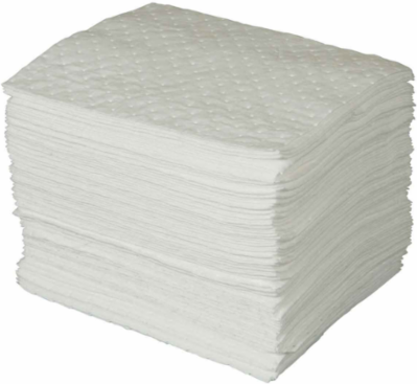 SPC® Oil Only Absorbent Pads - Medium Weight, 15" x 19", Absorbency Capacity 30 gal