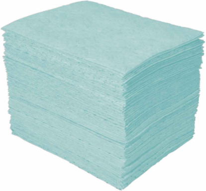 Universal Plus Chemical Absorbent Pads - Medium Weight, 12" x 12", Absorbency Capacity 20 gal