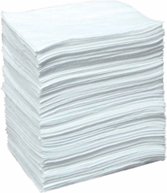 Static Resistant Oil Only Absorbent Pads - Heavy Weight, 15" x 19", Absorbency Capacity 26 gal