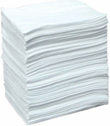 Static Resistant Oil Only Absorbent Pads - Heavy Weight, 15" x 19", Absorbency Capacity 26 gal