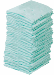 Spill Response Plus Heavyweight Chemical Absorbent Pads 4 Inch x 4 Inch, Absorbency 8.5 Gallon