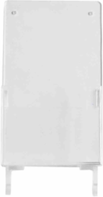 Compact 1-Pocket Tag Holder, 3.5 Inch x 10 Inch, Adhesive & Magnetic Mounting Options