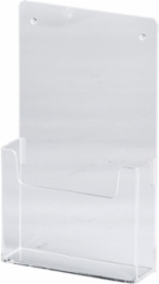 1-Pocket Clear Plastic Tag Holder 7.5 Inch H x 4.5 Inch W, Wall Mounted