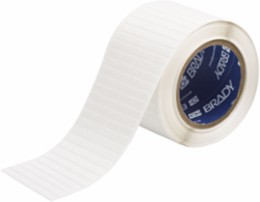 Repositionable Vinyl Cloth labels, 0.25" H x 0.75" W, Roll of 10000 Labels