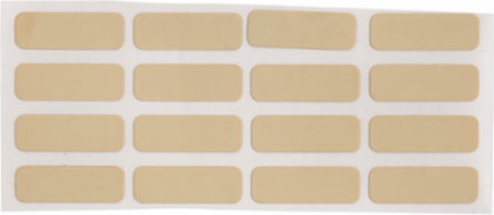 Amber Polyimide Labels, 0.25 Inch H x 0.75 Inch W, 10000 Labels Roll