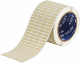 Amber Polyimide Labels, 0.25 Inch H x 0.75 Inch W, 10000 Labels Roll