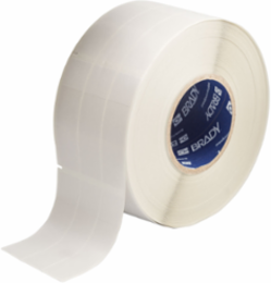 Self-laminating Vinyl Labels, 3.75 in H x 1 in W Clear/White Roll of 3000