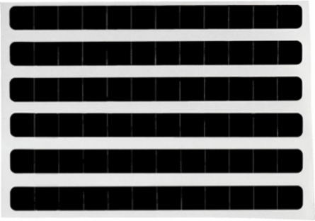 Glossy Weather Resistant Polyester Labels, 0.25" H x 0.25" W, Roll of 10000 Labels, Black