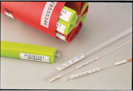 Self-Laminating Vinyl Wire and Cable Labels, 1" H x 1" W