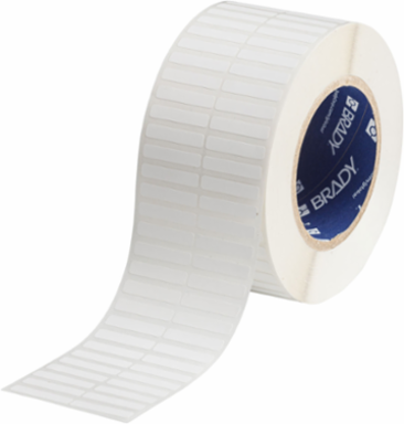Removable Polypropylene labels, 0.25" H x 1.25" W, Roll of 10000 Labels