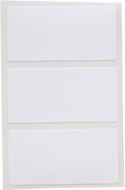 Nylon Cloth Labels, 1" H x 2" W, Roll of 3000 Labels, White