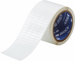 Glossy Polyester Labels, 0.2" H x 0.65" W, 10000 Labels, White