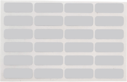 Tamper Evident Checkerboard Polyester labels, 0.2" H x 0.65" W, 10000 Labels