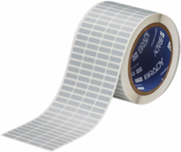 Tamper Evident Checkerboard Polyester labels, 0.2" H x 0.65" W, 10000 Labels