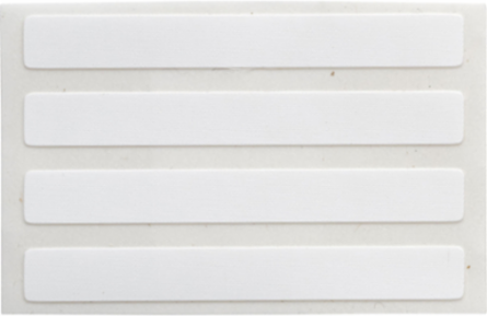 Glossy Polyester Labels, 0.2" H x 2.5" W, Roll of 2500 Labels, White